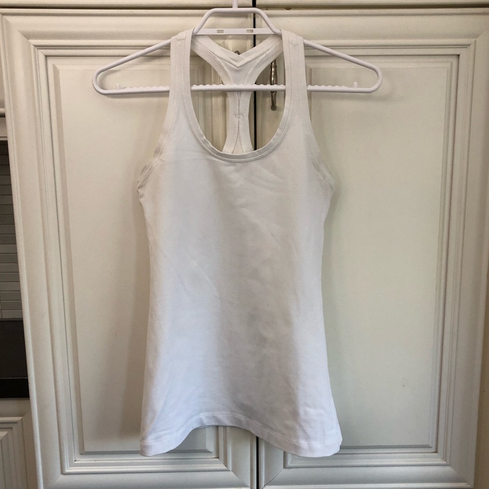 lululemon athletica White Racerback Tank Top